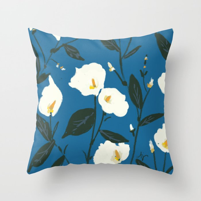 Peace Lilies Throw Pillow Gallery Image 6