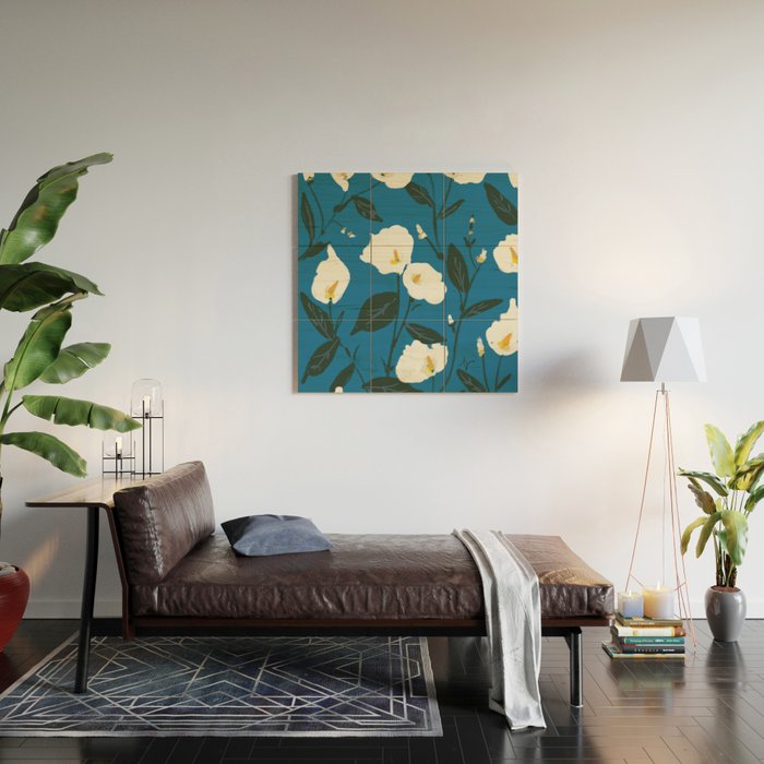 Peace Lilies Wood Wall Art Gallery Image 2