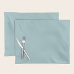 Agave Teal Solid Color Placemat Gallery Image 1