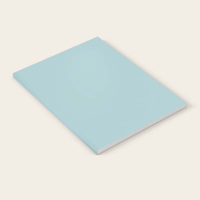 Agave Teal Solid Color Notebook Gallery Image 1