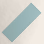 Agave Teal Solid Color Yoga Mat Gallery Image 1