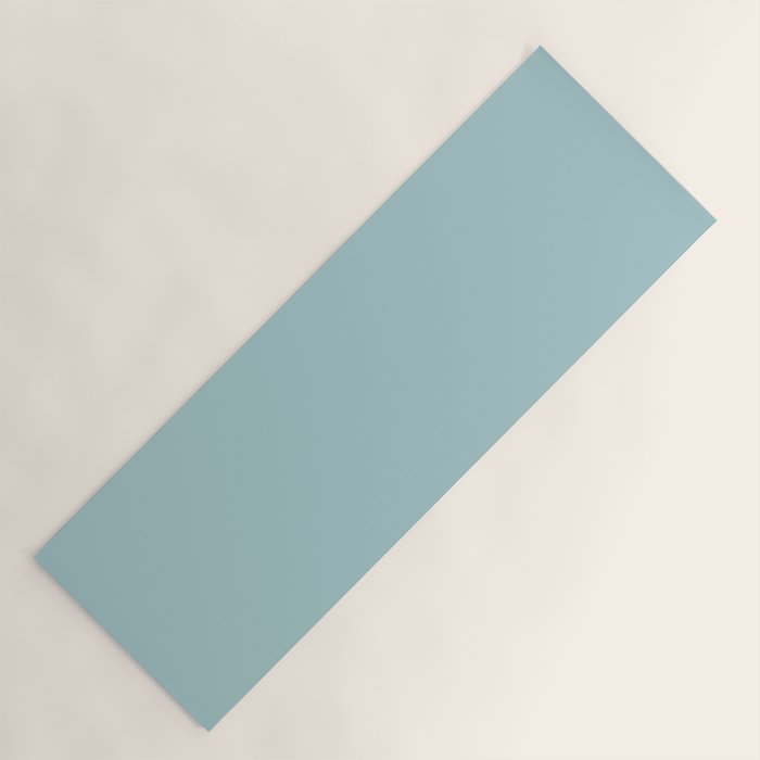 Agave Teal Solid Color Yoga Mat Gallery Image 1