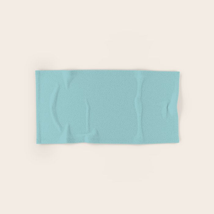 Agave Teal Solid Color Bath Towel Gallery Image 1