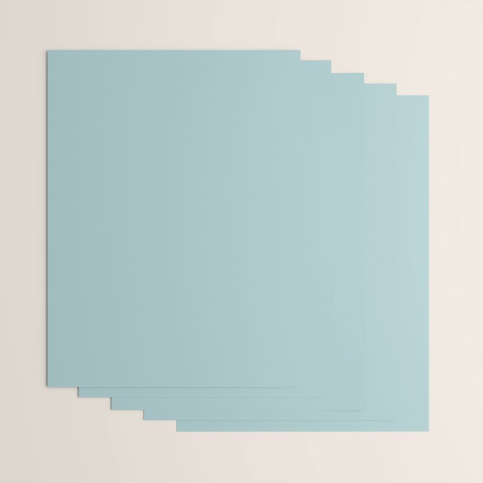 Agave Teal Solid Color Wrapping Paper Gallery Image 3