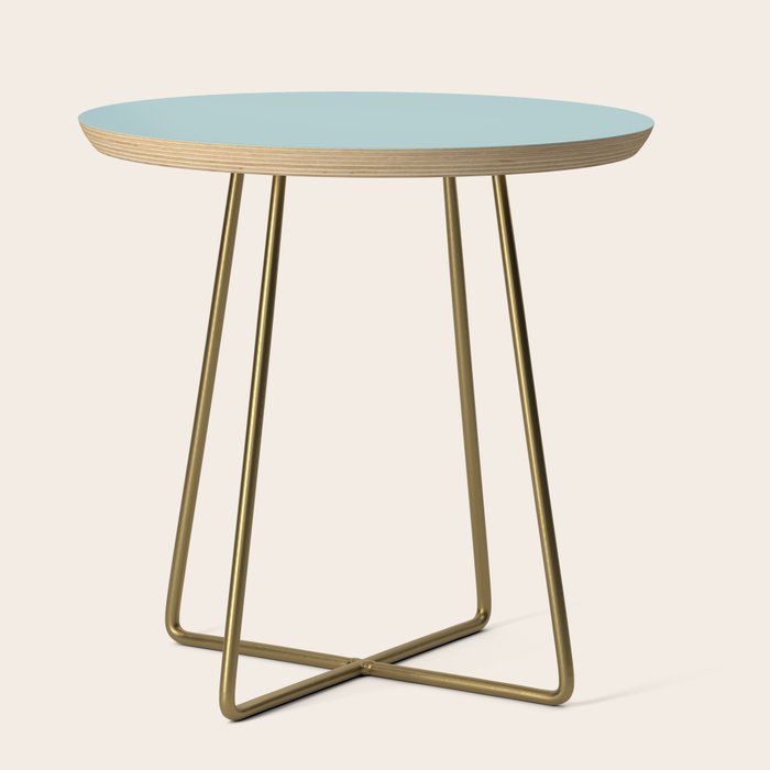 Agave Teal Solid Color Side Table Gallery Image 1