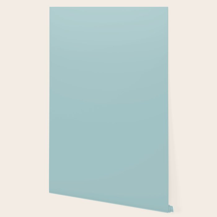 Agave Teal Solid Color Wallpaper Gallery Image 2