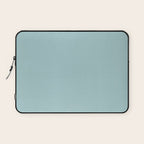 Agave Teal Solid Color Laptop Sleeve Gallery Image 1