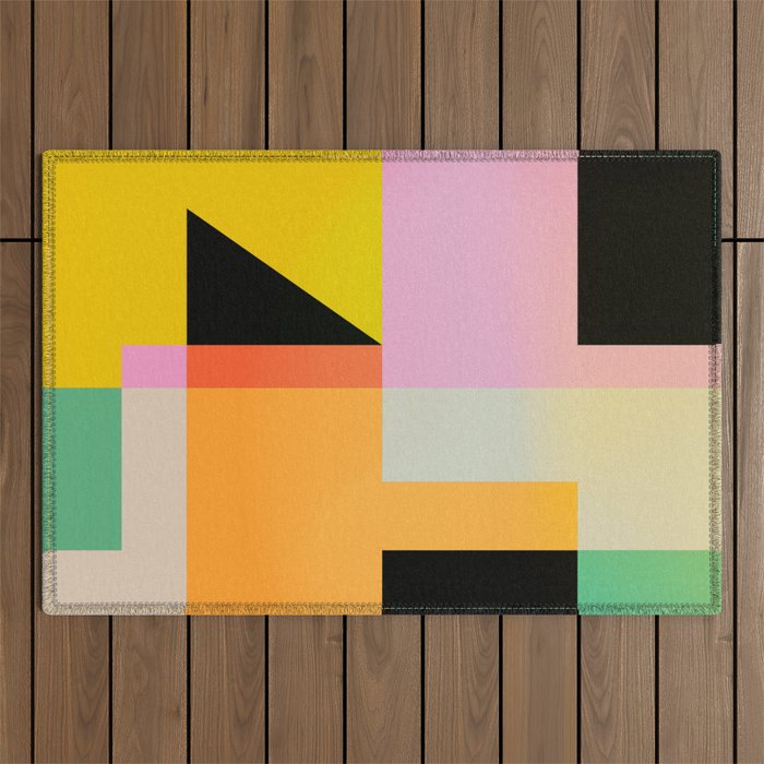 Modern Abstraction 6 Outdoor Rug Gallery Image 1