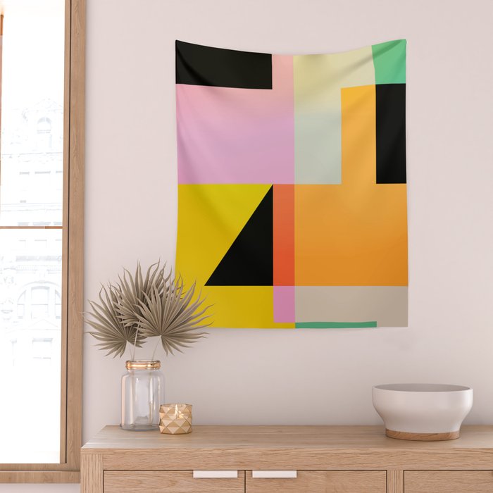 Modern Abstraction 6 Wall Tapestry Gallery Image 2