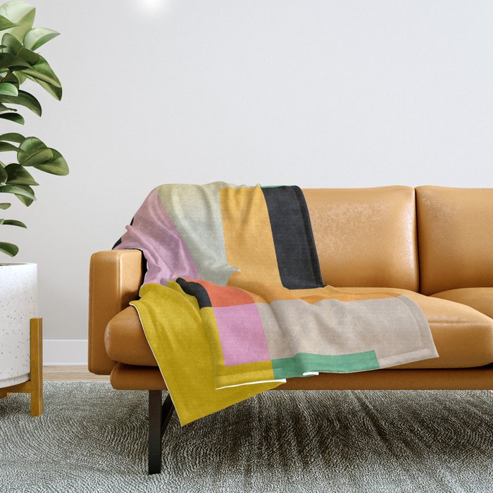 Modern Abstraction 6 Throw Blanket Gallery Image 1