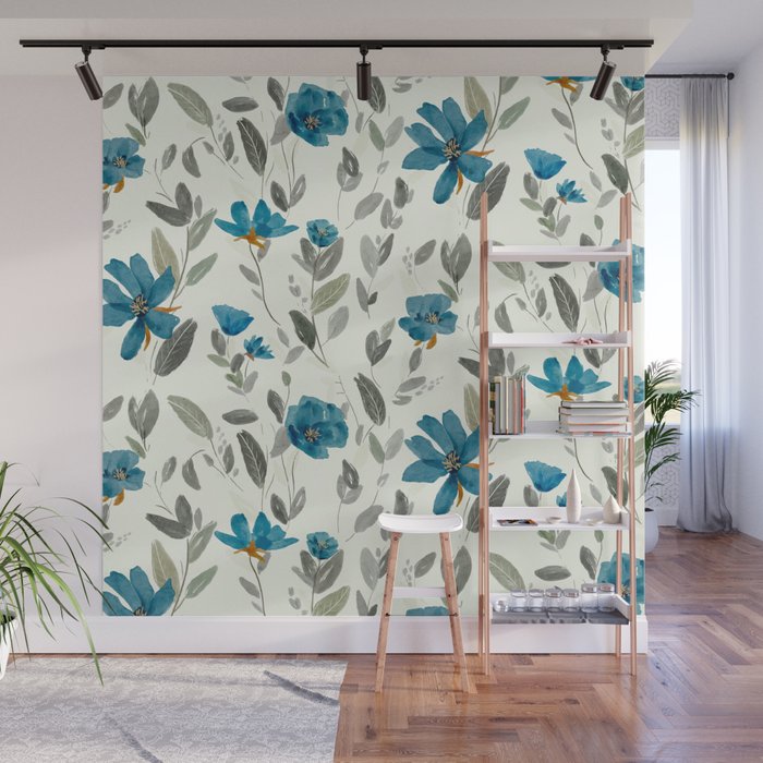 Happy Blues  Wall Mural Gallery Image 1