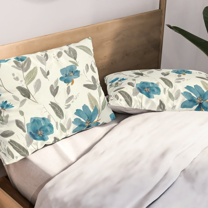 Happy Blues  Pillow Sham Gallery Image 2