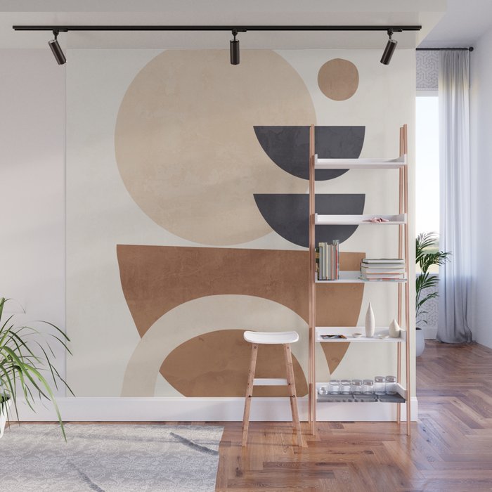 Abstract Minimal Shapes 33 Wall Mural Gallery Image 1