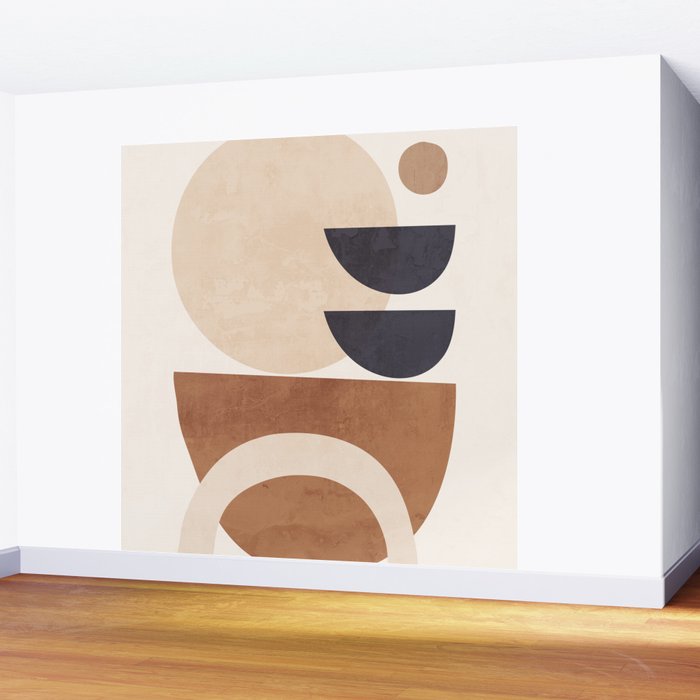 Abstract Minimal Shapes 33 Wall Mural Gallery Image 2
