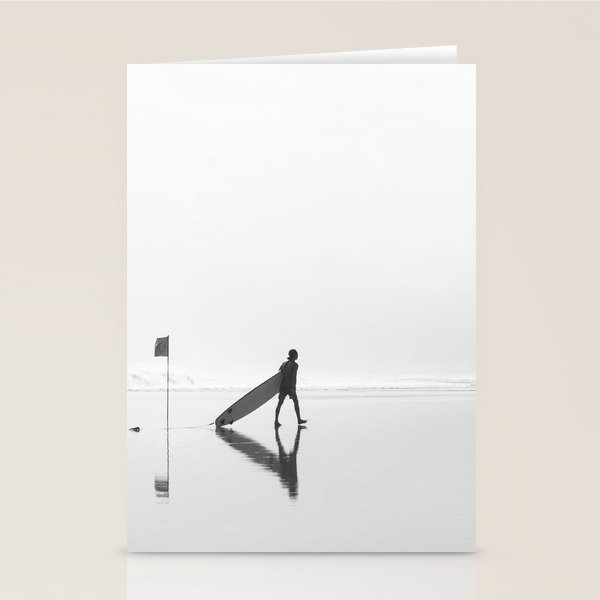 Modern Coastal Surfer Photography Stationery Card Gallery Image 2