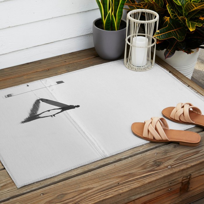 Modern Coastal Surfer Photography Outdoor Rug Gallery Image 2