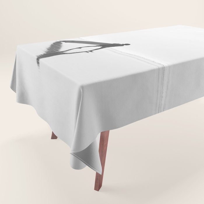 Modern Coastal Surfer Photography Tablecloth Gallery Image 1