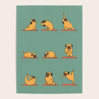 Pug Yoga Poster Gallery Image 4