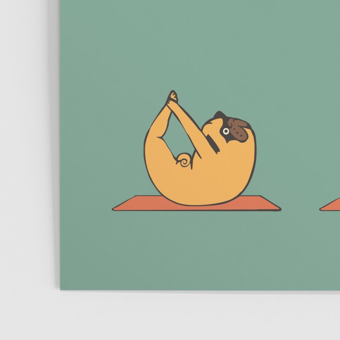 Pug Yoga Poster Gallery Image 3