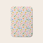 Fun colorful abstract organic shape art pattern Bath Mat Gallery Image 1