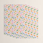 Fun colorful abstract organic shape art pattern Wrapping Paper Gallery Image 3