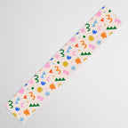 Fun colorful abstract organic shape art pattern Table Runner Gallery Image 3