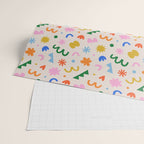 Fun colorful abstract organic shape art pattern Wrapping Paper Gallery Image 2