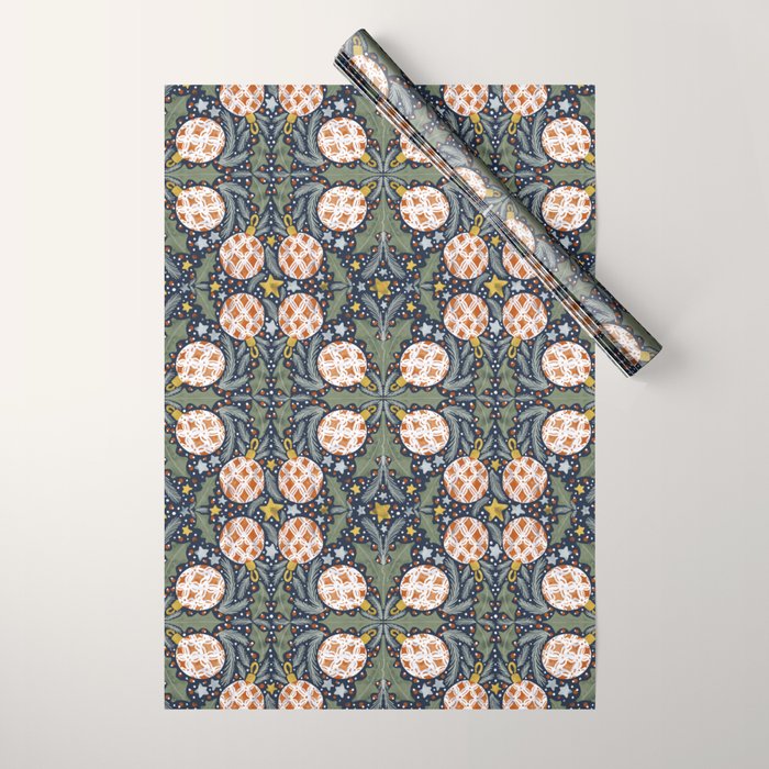 Yuletide Ornament Bliss Wrapping Paper Gallery Image 1