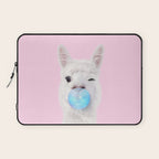 BUBBLEGUM LLAMA Laptop Sleeve Gallery Image 1