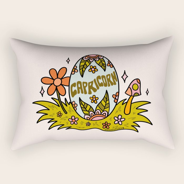 Capricorn Easter Egg Rectangular Pillow Gallery Image 2