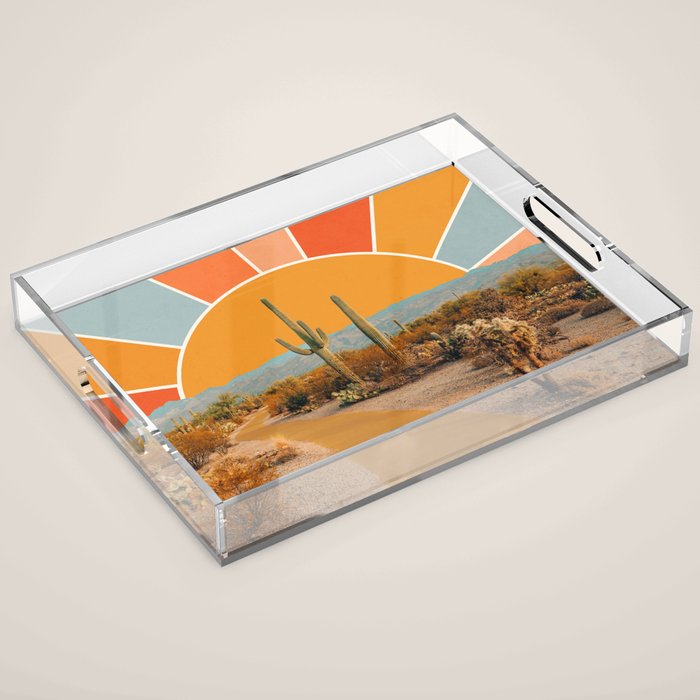 Desert Sun Acrylic Tray Gallery Image 1