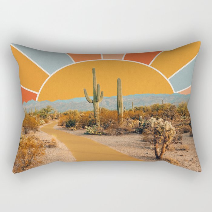 Desert Sun Rectangular Pillow Gallery Image 2
