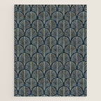 Art Deco, Decorative Fan Leaves Jigsaw Puzzle Gallery Image 1