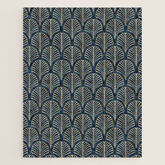 Art Deco, Decorative Fan Leaves Jigsaw Puzzle Gallery Image 1