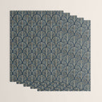 Art Deco, Decorative Fan Leaves Wrapping Paper Gallery Image 3