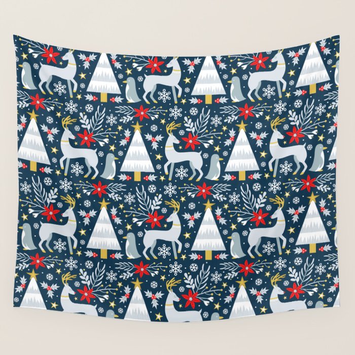 Winter Forest Wall Tapestry Gallery Image 1