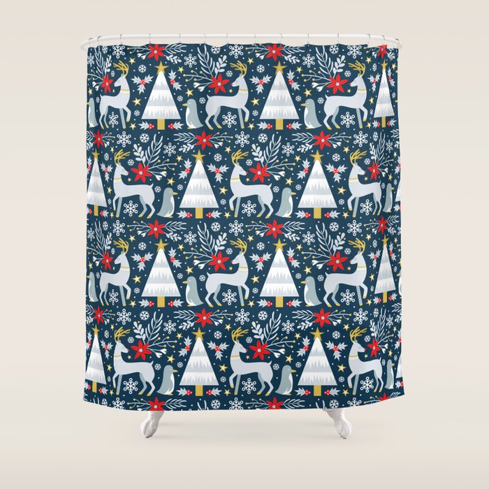 Winter Forest Shower Curtain Gallery Image 1