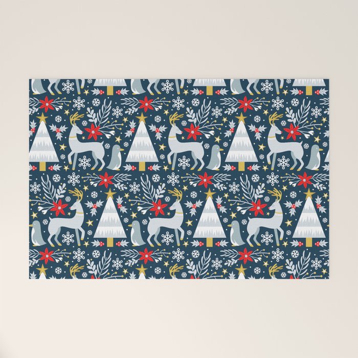 Winter Forest Welcome Mat Gallery Image 1