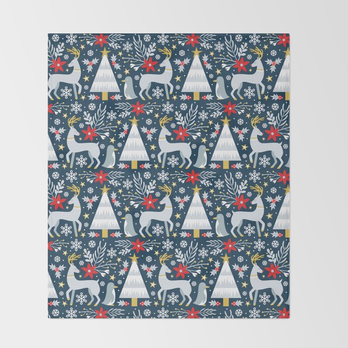 Winter Forest Throw Blanket Gallery Image 2