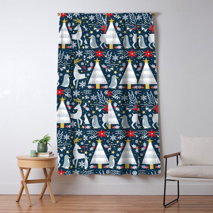 Winter Forest Window Curtain Gallery Image 5