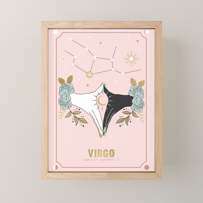Virgo Zodiac Series Mini Art Print Gallery Image 1