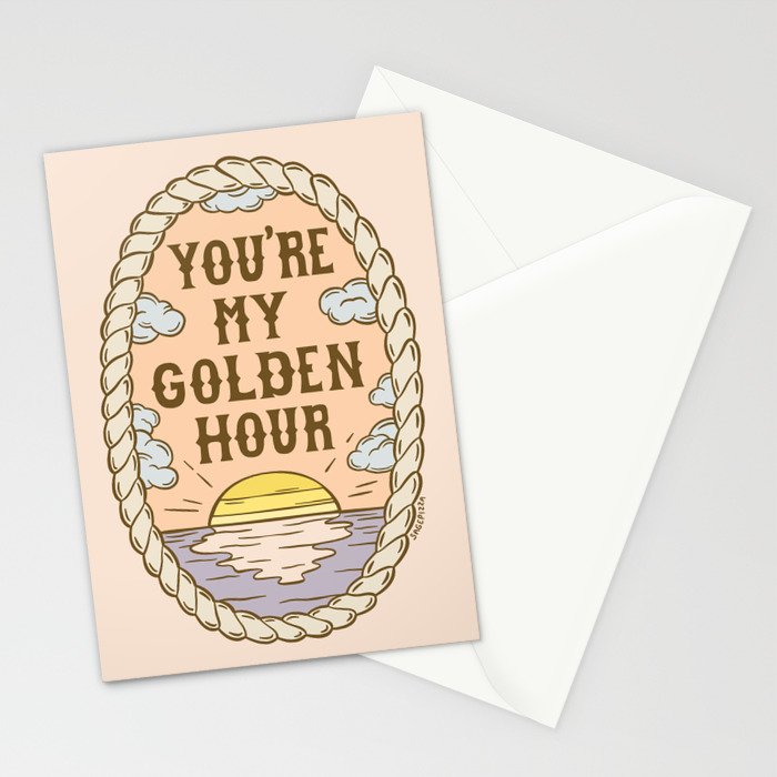 GOLDEN HOUR Stationery Card Gallery Image 2