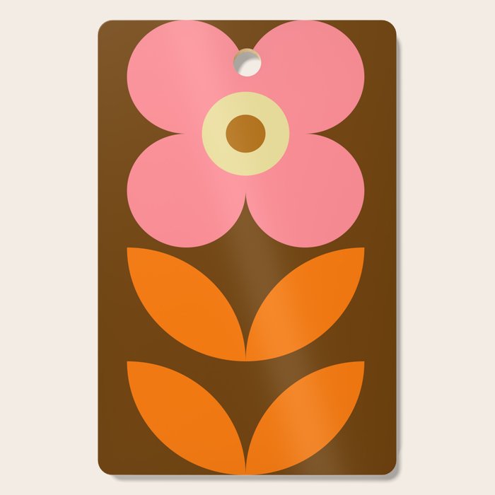 Retro Flower 10B Cutting Board Gallery Image 1