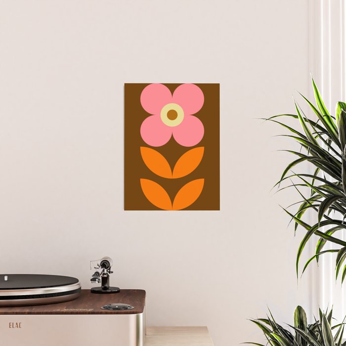 Retro Flower 10B Poster Gallery Image 2