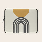 Mid century modern - half sun arch Laptop Sleeve Gallery Image 1