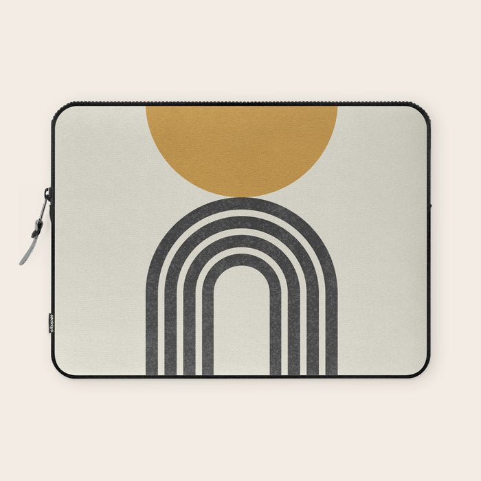 Mid century modern - half sun arch Laptop Sleeve Gallery Image 1