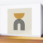 Mid century modern - half sun arch Wall Mural Gallery Image 2