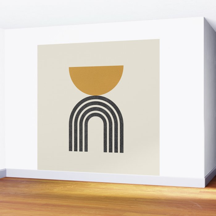 Mid century modern - half sun arch Wall Mural Gallery Image 2