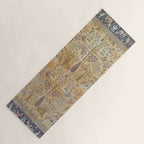Antique Golden Animal Forest Persian Tabriz Rug Print Yoga Mat Gallery Image 1