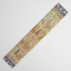 Antique Golden Animal Forest Persian Tabriz Rug Print Table Runner Gallery Image 3